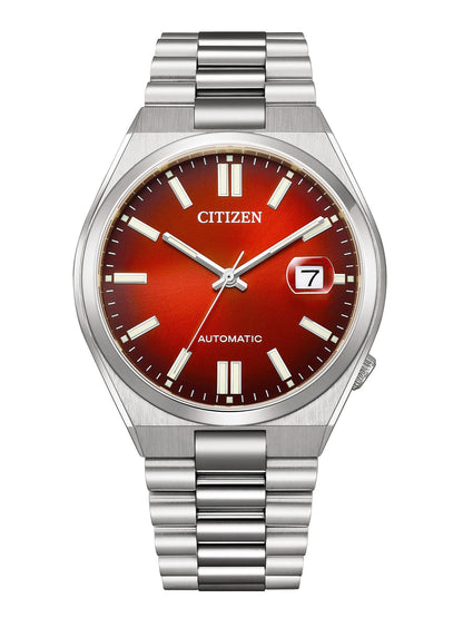 Citizen Men 40 mm Size Red Dial Automatic Tsuyosa Collection Watch- NJ0150-56W