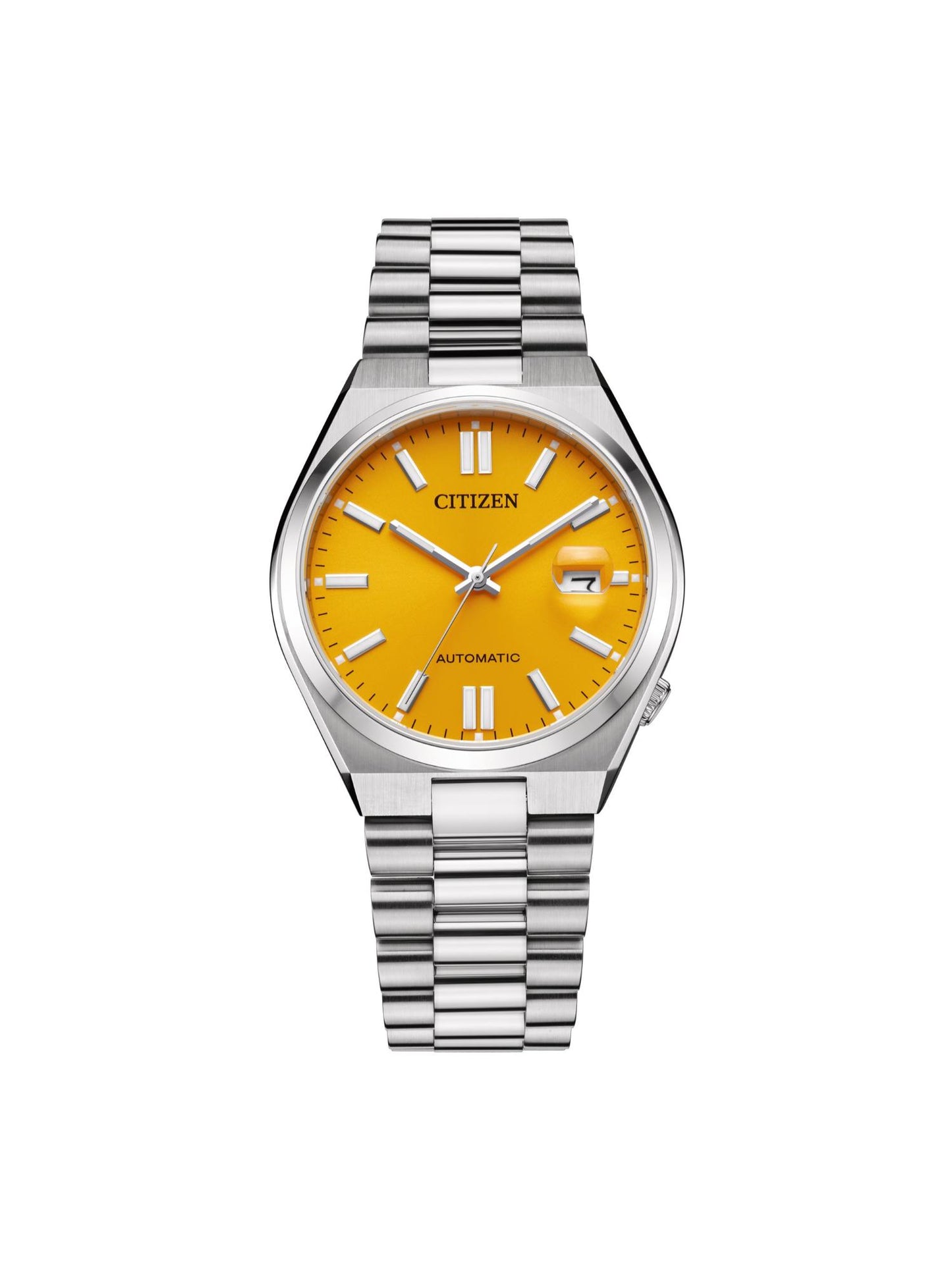 Citizen Men 40 mm Size Yellow Dial Analog Tsuyosa Collection Watch- NJ0150-81Z