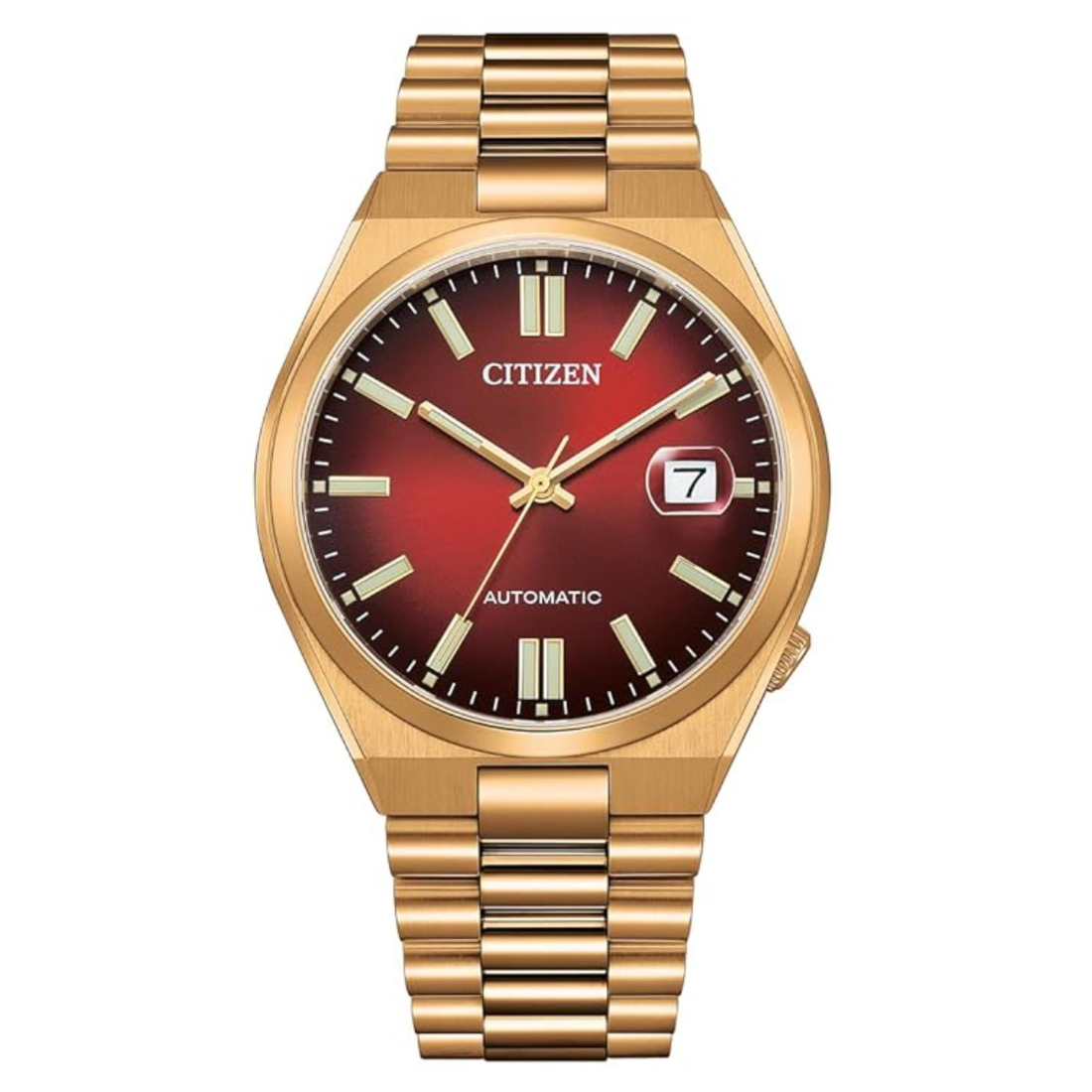 Citizen Men 40 mm Size Red Dial Automatic Tsuyosa Collection Watch- NJ0153-82X