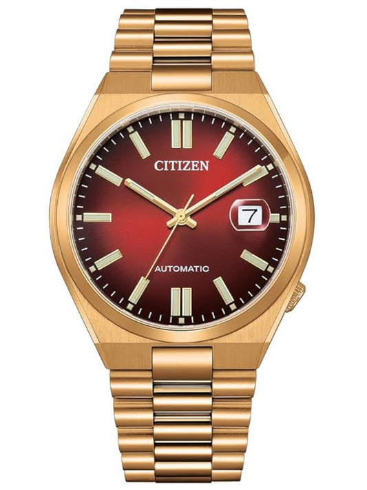 Citizen Men 40 mm Size Red Dial Automatic Tsuyosa Collection Watch- NJ0153-82X