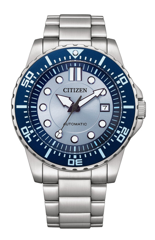 Citizen Mechanical 3 Hands 43 mm Light Blue Dial Men Watch- NJ0178-81M