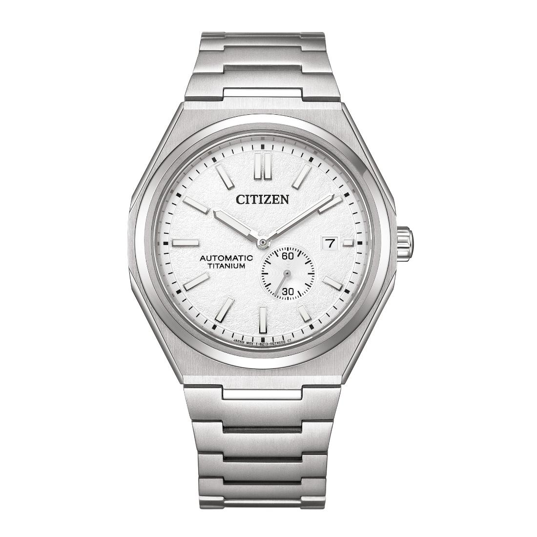 Citizen Zenshin 40.5 mm White Dial Mechanical Men Watch- NJ0180-80A