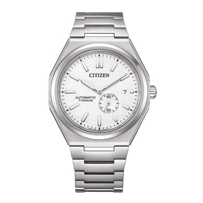 Citizen Zenshin 40.5 mm White Dial Mechanical Men Watch- NJ0180-80A