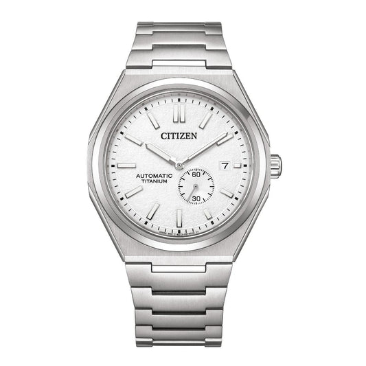 Citizen Zenshin 40.5 mm White Dial Mechanical Men Watch- NJ0180-80A