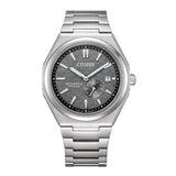 Citizen Zenshin 40.5 mm Grey Dial Mechanical Men Watch- NJ0180-80H