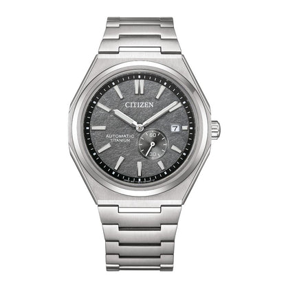 Citizen Zenshin 40.5 mm Grey Dial Mechanical Men Watch- NJ0180-80H