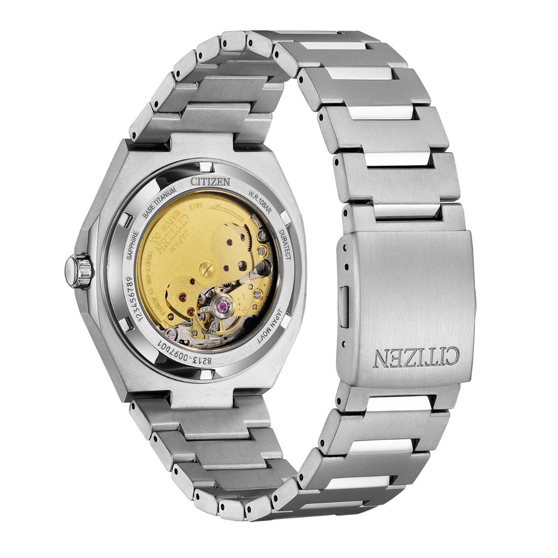 Citizen Zenshin 40.5 mm Teal Blue Dial Mechanical Men Watch- NJ0180-80X