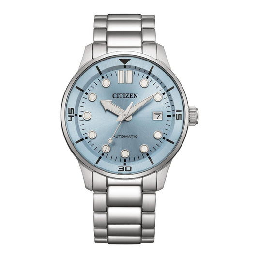 Citizen Mechanical 3 Hands 40 mm Light Blue Dial Men Watch- NJ0191-83L