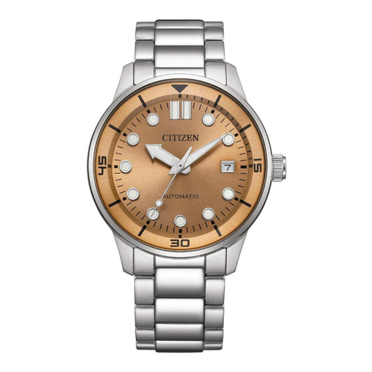 Citizen Mechanical 3 Hands 40 mm bronze Dial Men Watch- NJ0191-83X