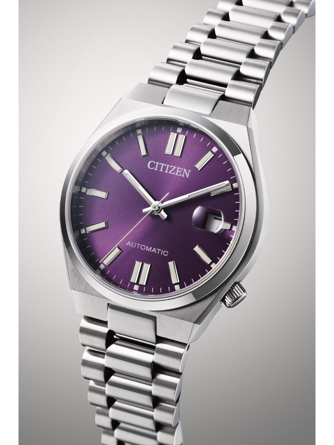 Citizen Automatic Men 37 mm Purple Dial Watch NJ0200-50W