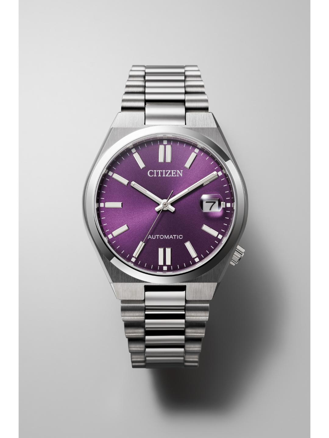 Citizen Automatic Men 37 mm Purple Dial Watch NJ0200-50W