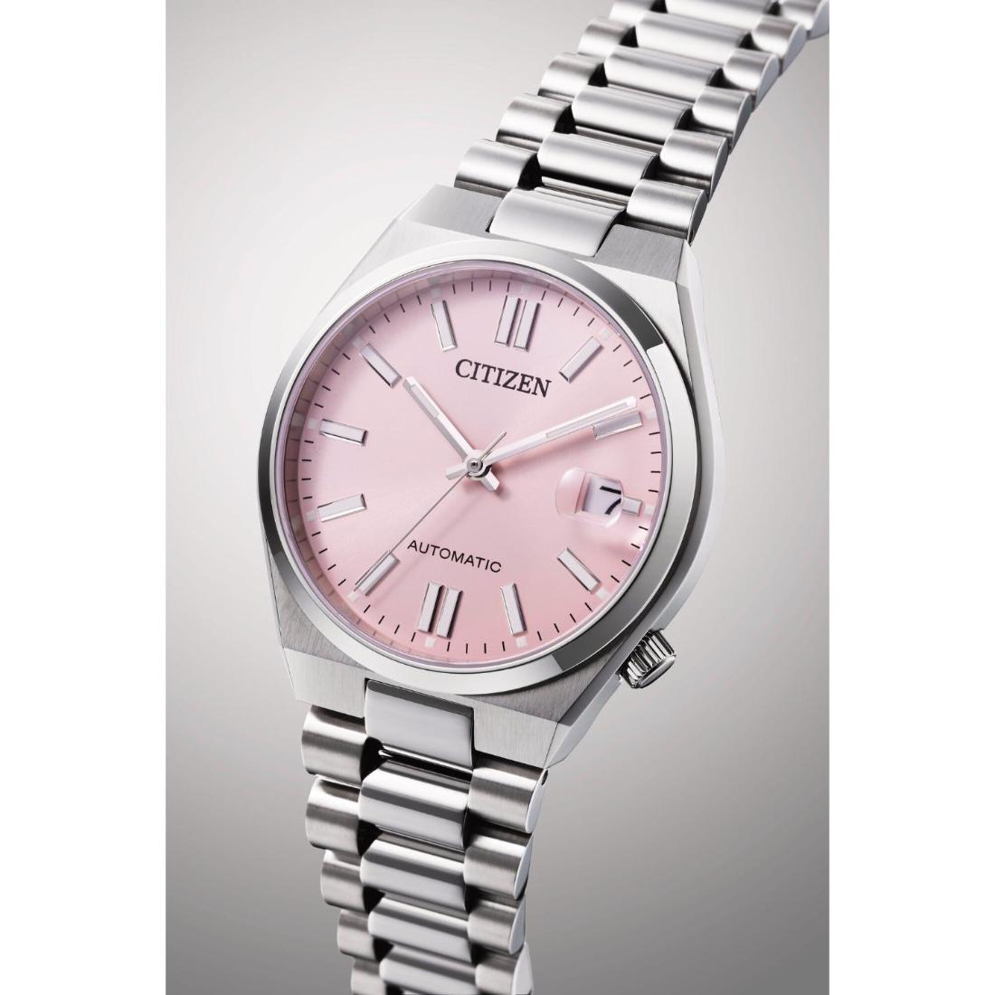 Citizen TSUYOSA 37 mm Pink Dial Men Watch- NJ0200-50Z