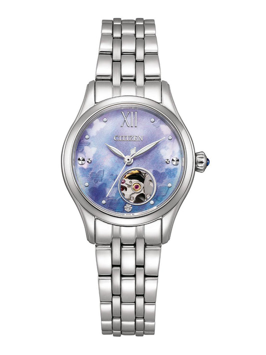 Citizen Mechanical 3 Hands 28.5 mm Light Blue Dial Women Watch- PR1040-88N