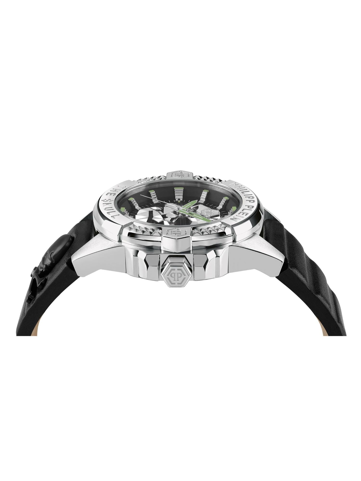 Philipp Plein Men 44 mm Size Black Dial Analog Watch PWAAA0321