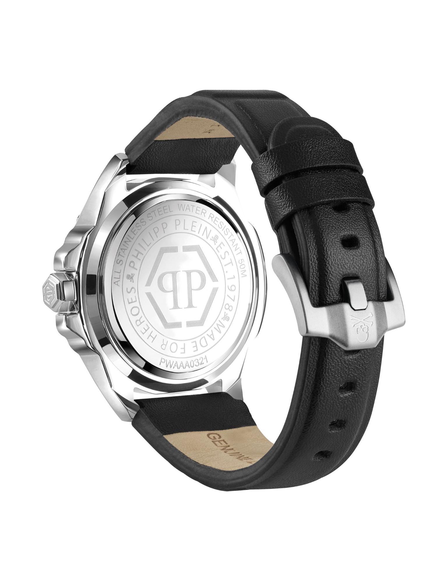 Philipp Plein Men 44 mm Size Black Dial Analog Watch PWAAA0321