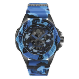 Philipp Plein Men 44 mm Size Blue Dial Analog Watch PWAAA1021