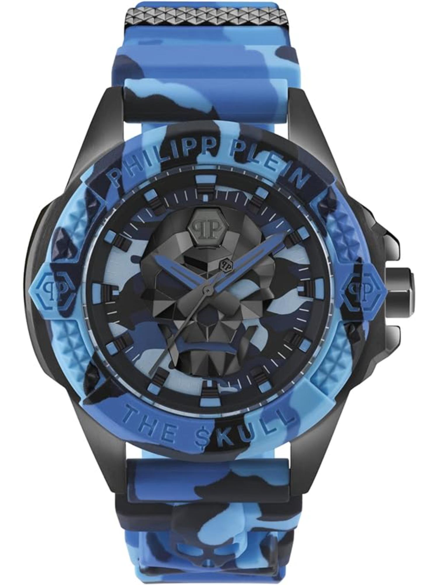 Philipp Plein Men 44 mm Size Blue Dial Analog Watch PWAAA1021