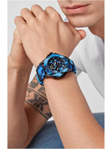 Philipp Plein Men 44 mm Size Blue Dial Analog Watch PWAAA1021