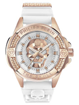 Philipp Plein Unisex 44 mm Size White Dial Analog Watch PWAAA2224