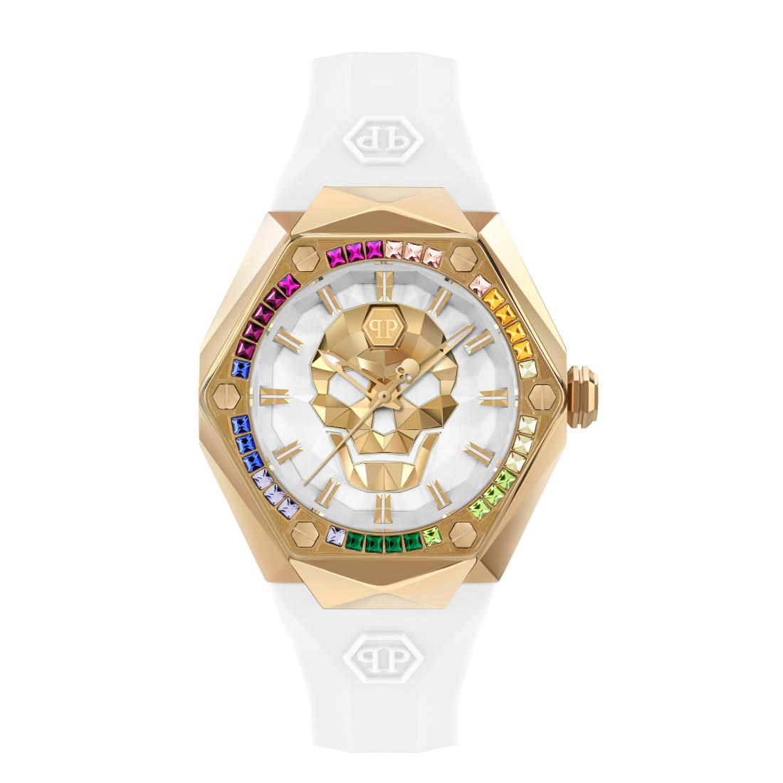 Philipp Plein Date Superlative 40 mm White Dial Analog Women Watch PWADA0324