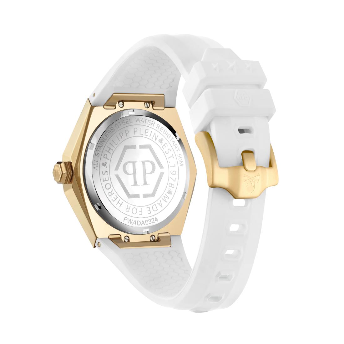 Philipp Plein Date Superlative 40 mm White Dial Analog Women Watch PWADA0324