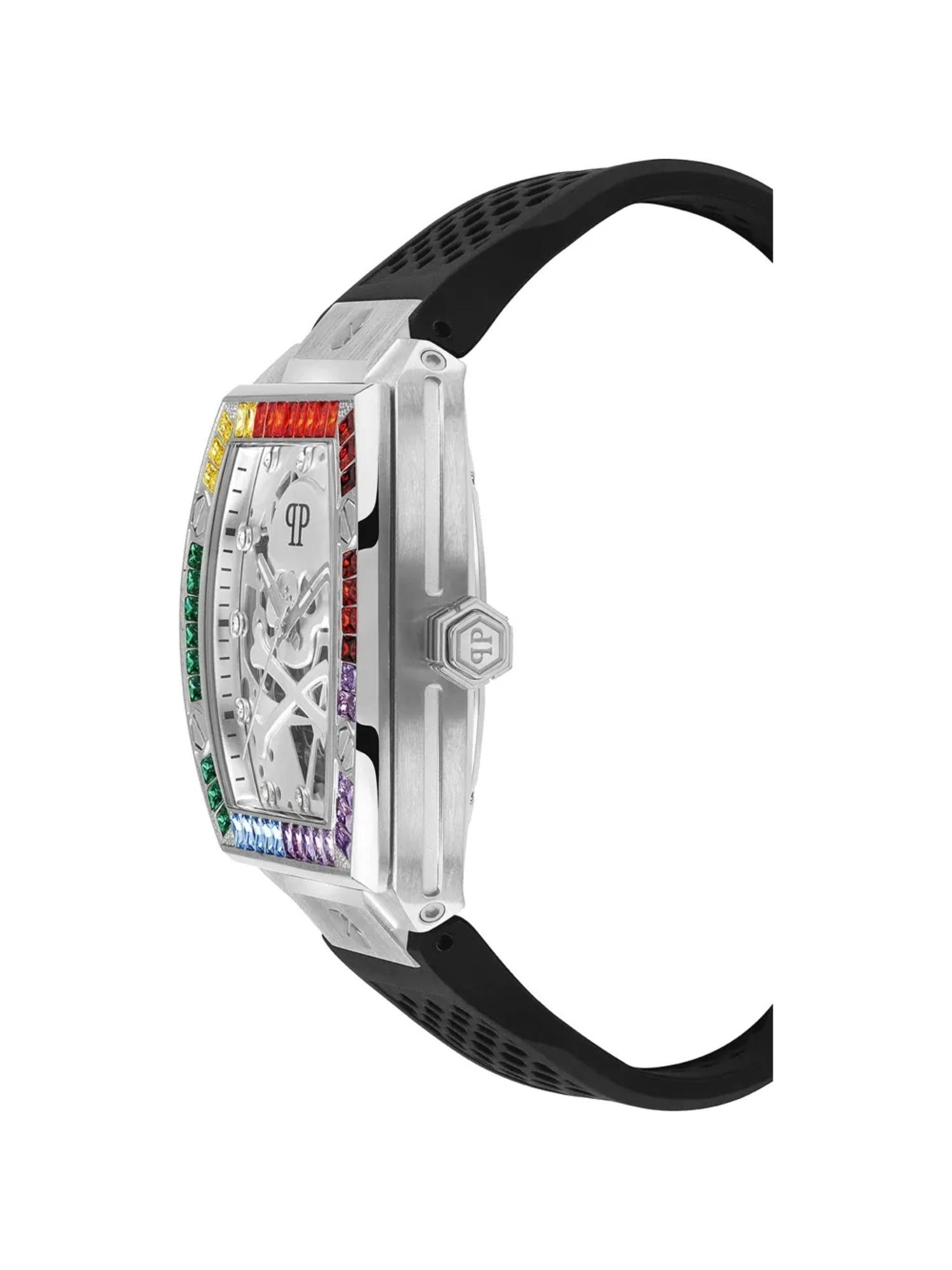 Philipp Plein Men 44 mm Size Silver Dial Analog Watch PWBAA1423