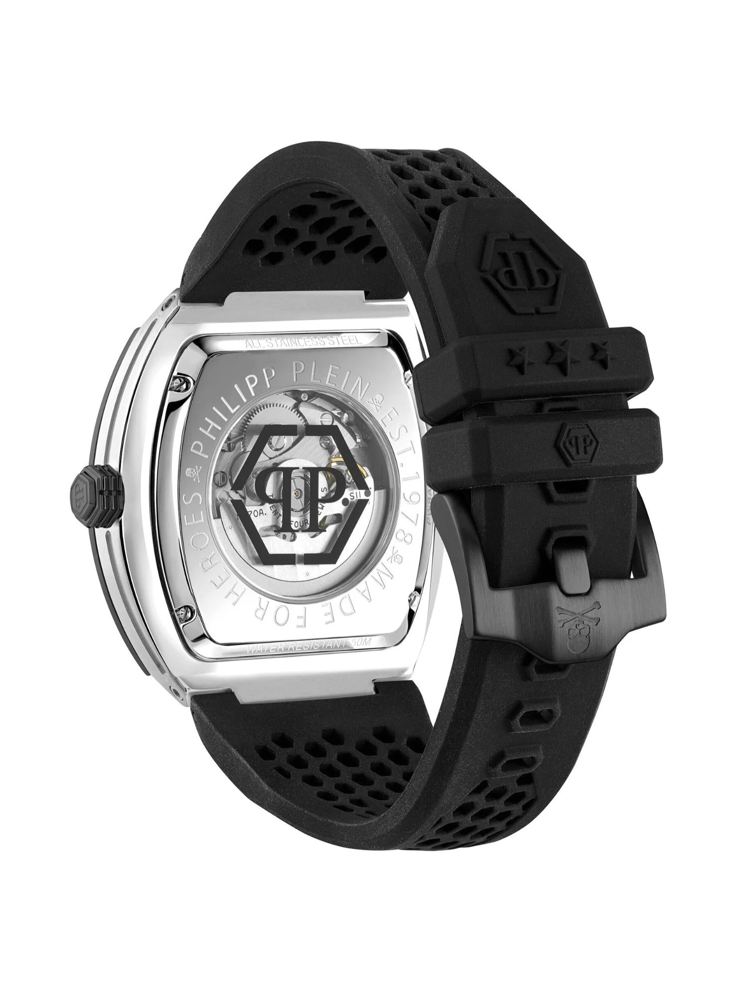 Philipp Plein Men 44 mm Size Silver Dial Analog Watch PWBAA2023