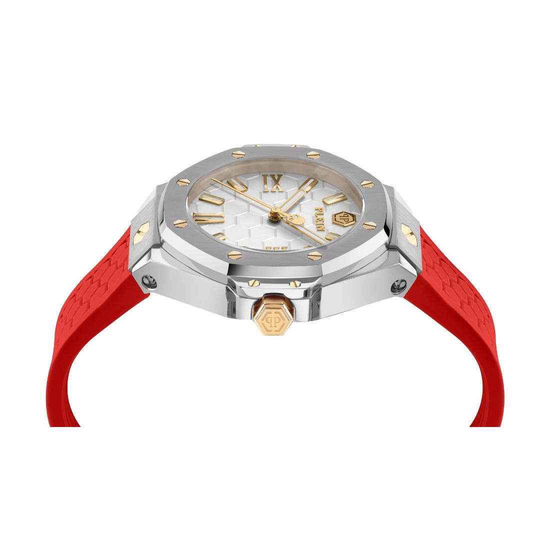 Philipp Plein Date Superlative 39 mm Silver Dial Analog Women Watch- PWBDA0124