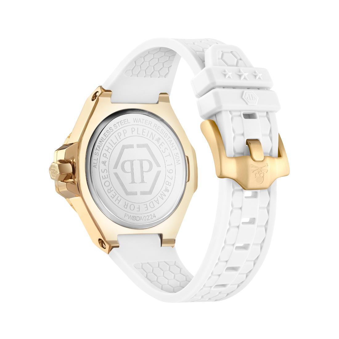 Philipp Plein Date Superlative 39 mm Silver Dial Analog Women Watch- PWBDA0224