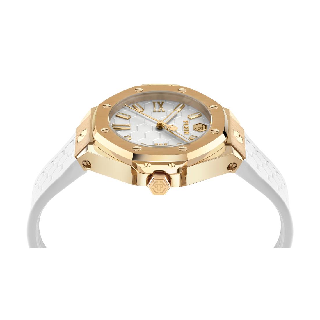 Philipp Plein Date Superlative 39 mm Silver Dial Analog Women Watch- PWBDA0224