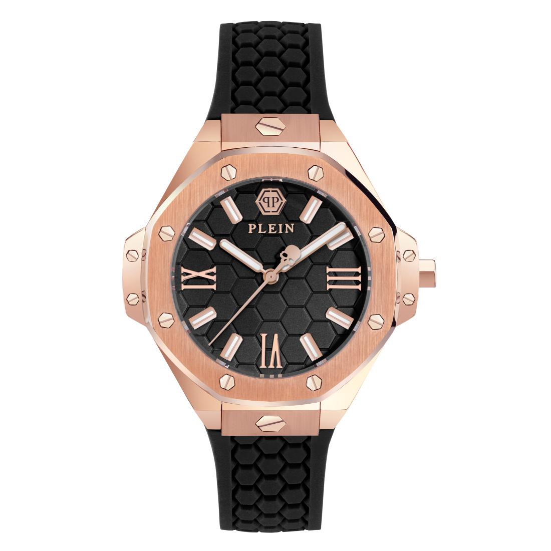 Philipp Plein Date Superlative 39 mm Black Dial Analog Women Watch- PWBDA0324