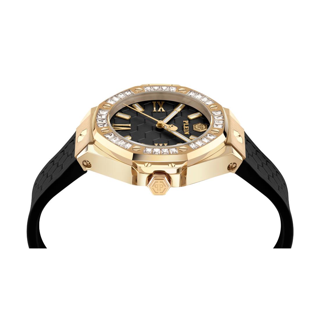 Philipp Plein Date Superlative 39 mm Black Dial Analog Women Watch- PWBDA0424