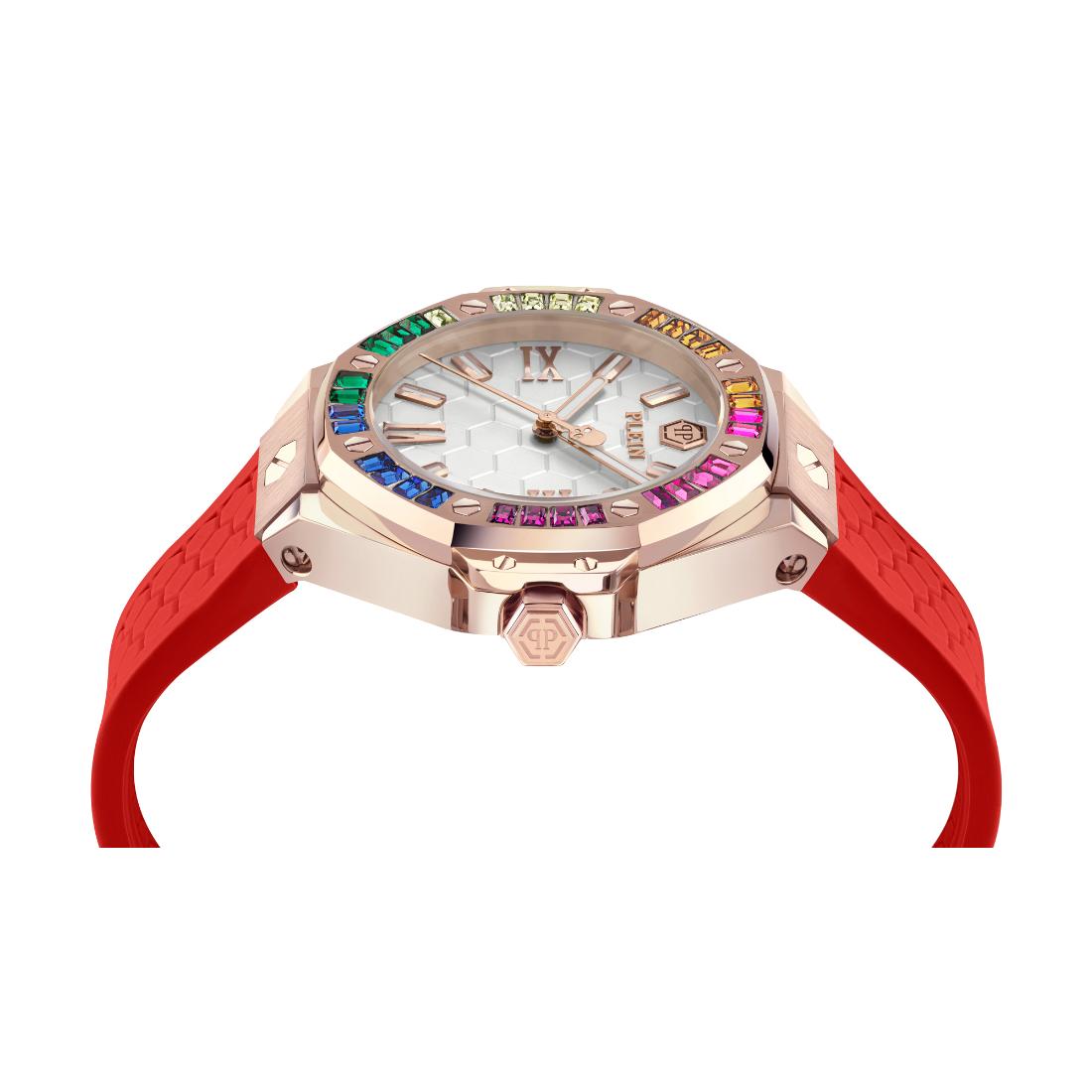 Philipp Plein Date Superlative 39 mm Silver Dial Analog Women Watch PWBDA0524