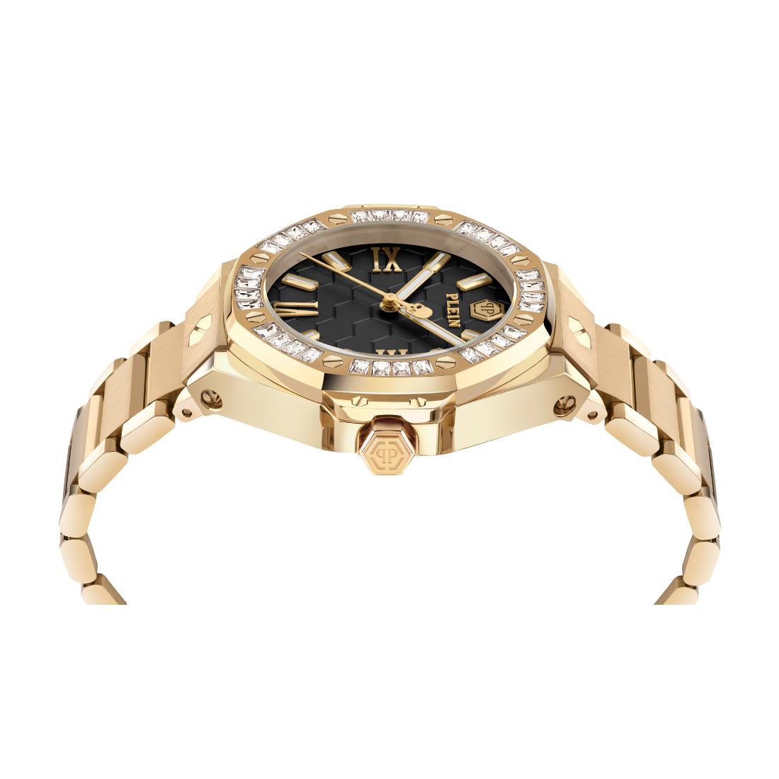 Philipp Plein Date Superlative 39 mm Black Dial Analog Women Watch- PWBDA0824