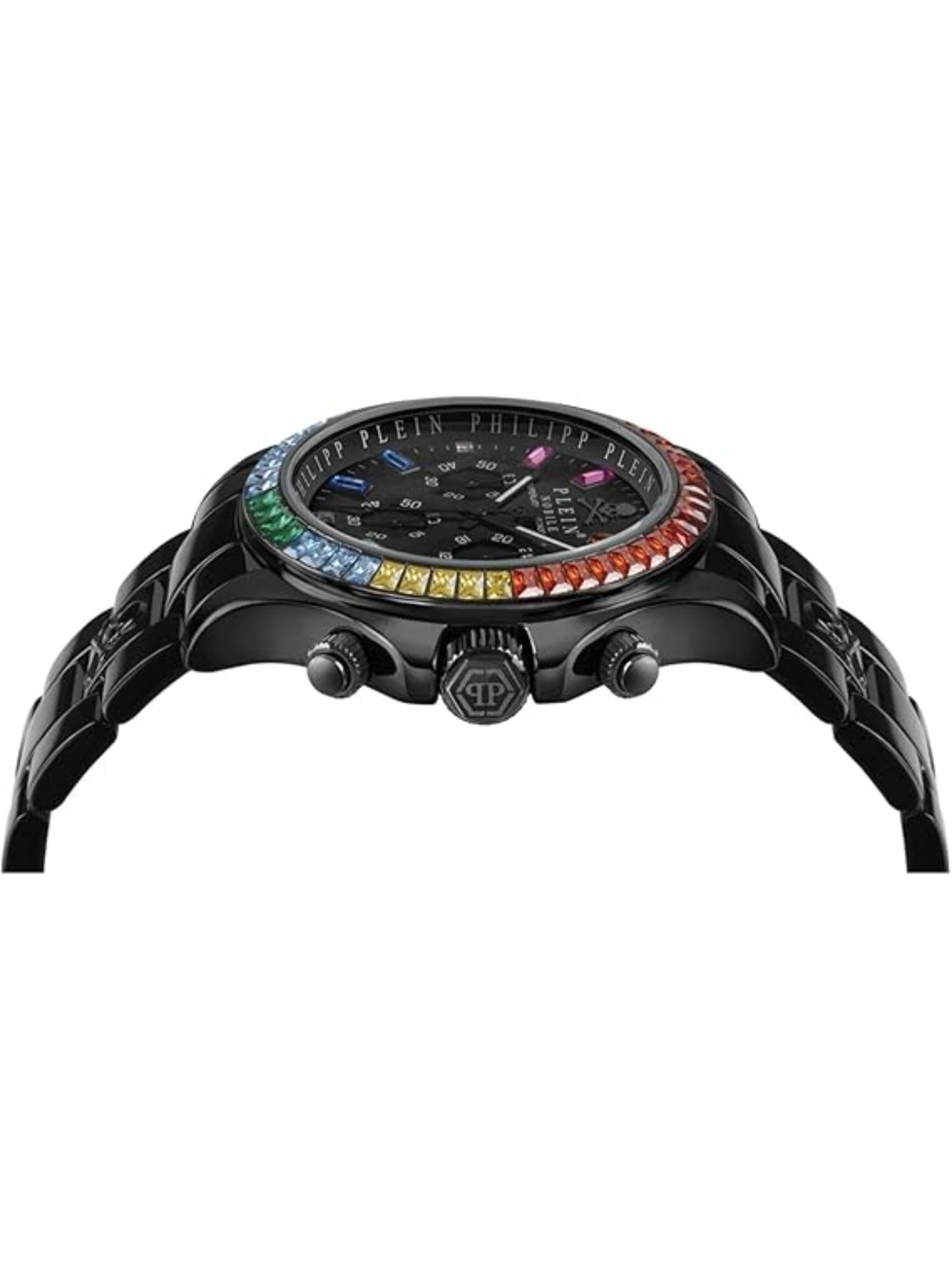Philipp Plein Men 43 mm Size Black Dial Analog Watch PWCAA0721