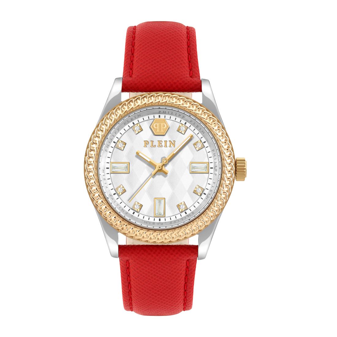 Philipp Plein Date Superlative 38 mm Silver Dial Analog Women Watch PWCDA0124