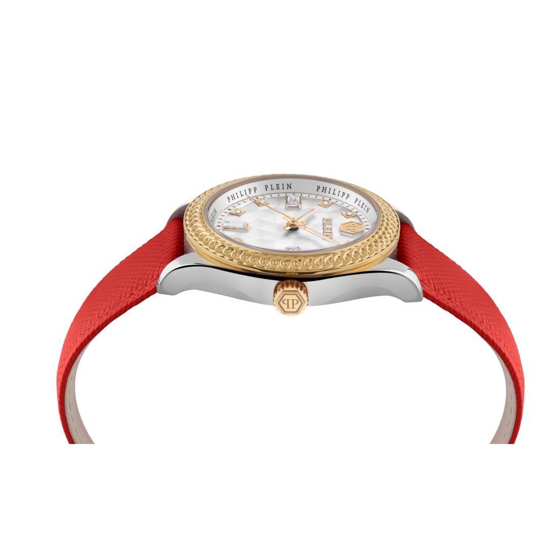 Philipp Plein Date Superlative 38 mm Silver Dial Analog Women Watch PWCDA0124