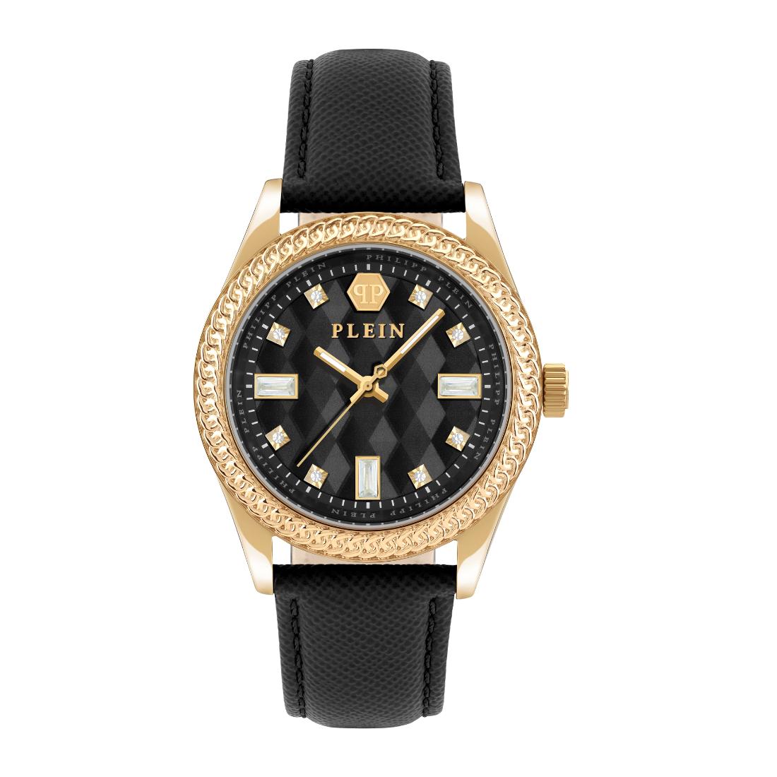 Philipp Plein Date Superlative 38 mm Black Dial Analog Women Watch PWCDA0224