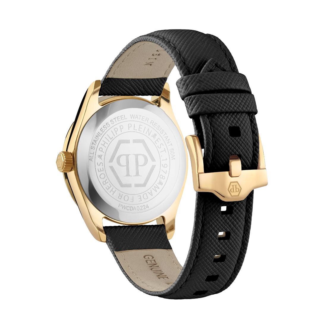 Philipp Plein Date Superlative 38 mm Black Dial Analog Women Watch PWCDA0224
