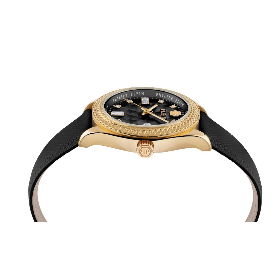 Philipp Plein Date Superlative 38 mm Black Dial Analog Women Watch PWCDA0224