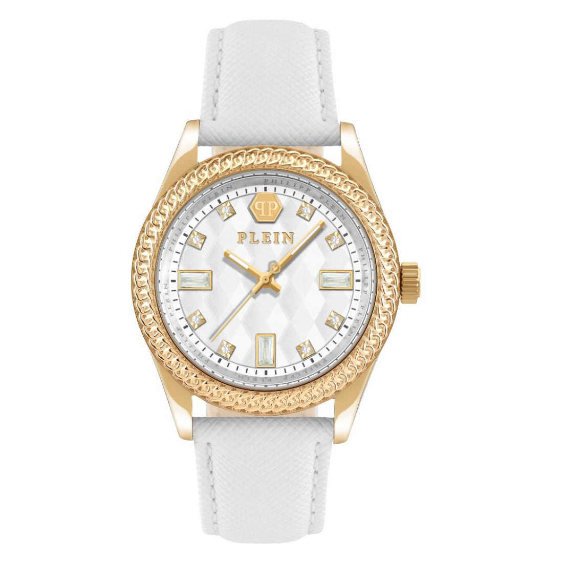 Philipp Plein Date Superlative 38 mm Silver Dial Analog Women Watch PWCDA0324