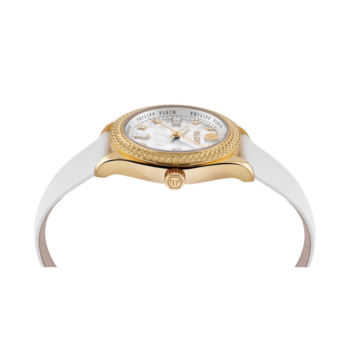 Philipp Plein Date Superlative 38 mm Silver Dial Analog Women Watch- PWCDA0324