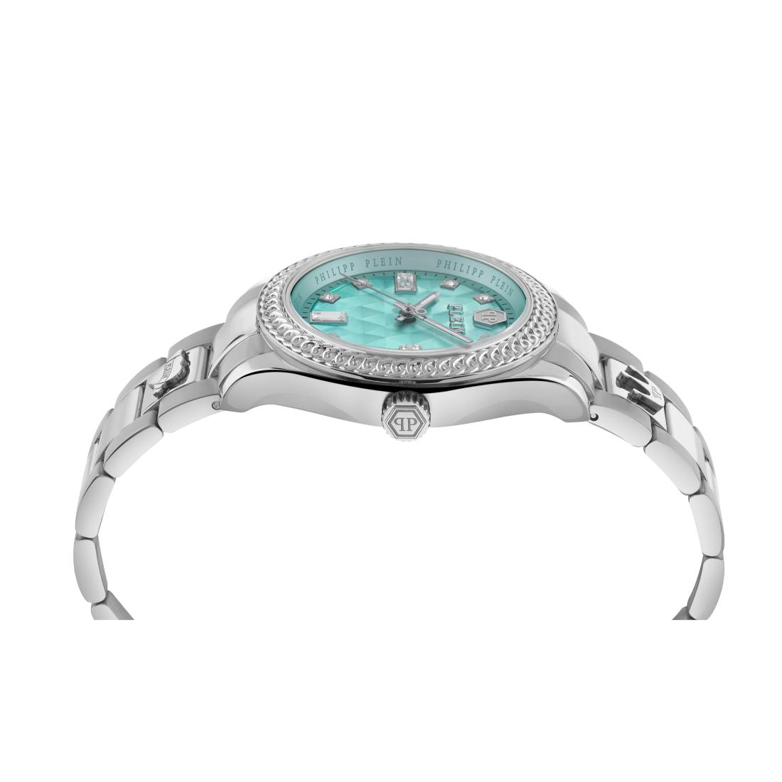 Philipp Plein Date Superlative 38 mm Blue Dial Analog Women Watch- PWCDA0424