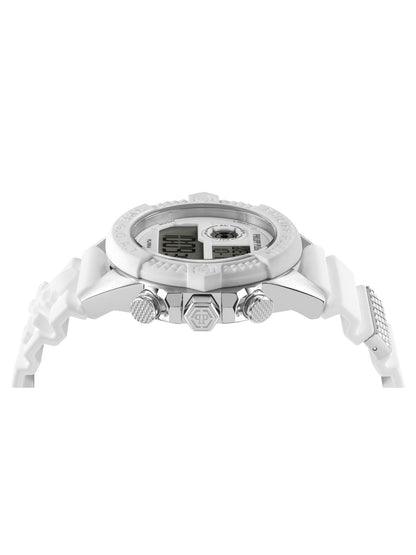 Philipp Plein Unisex 44 MM Size White Dial Analog Watch - PWFAA0121