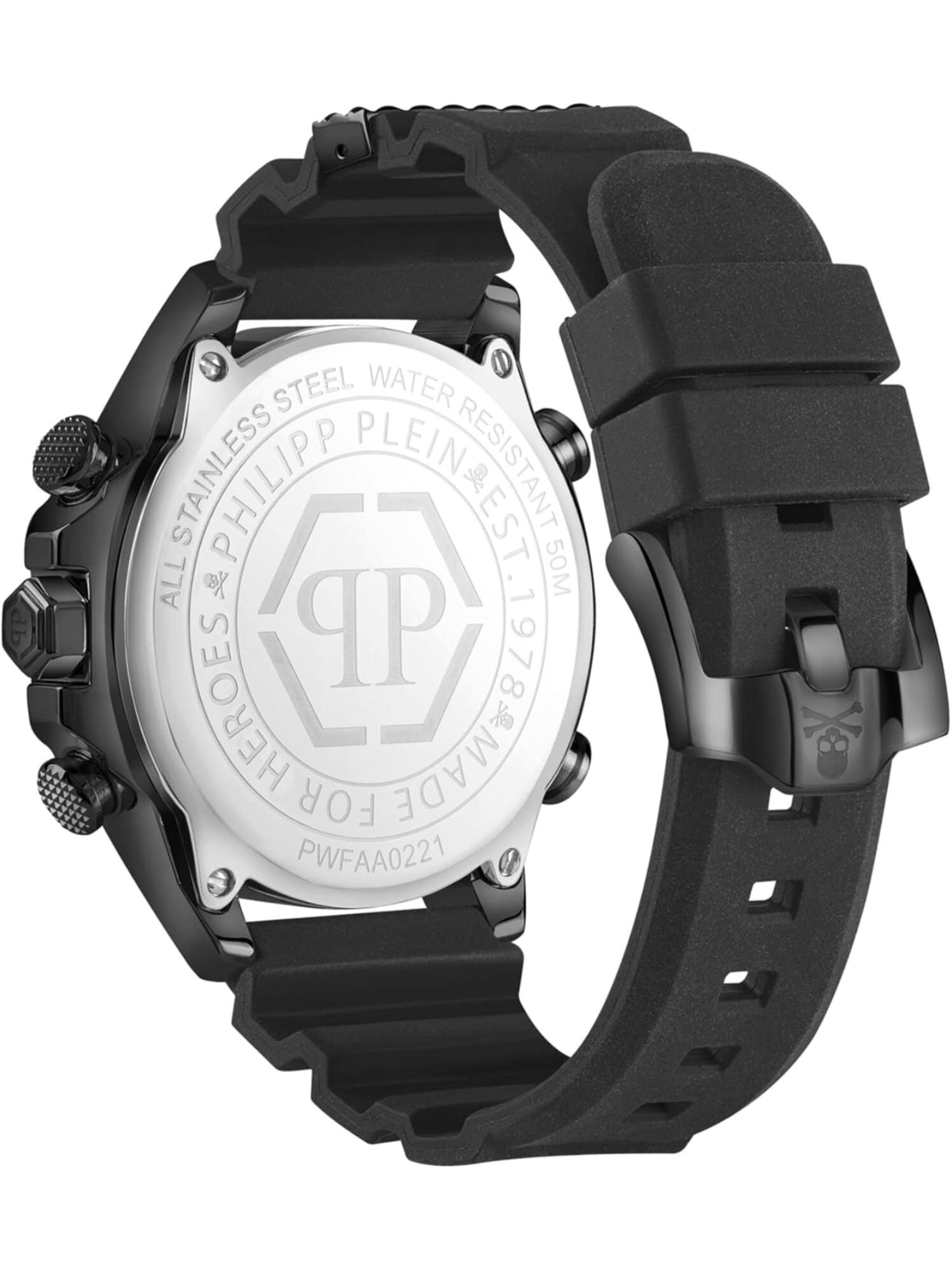 Philipp Plein Men 44 MM Size Black Dial Analog Watch PWFAA0221