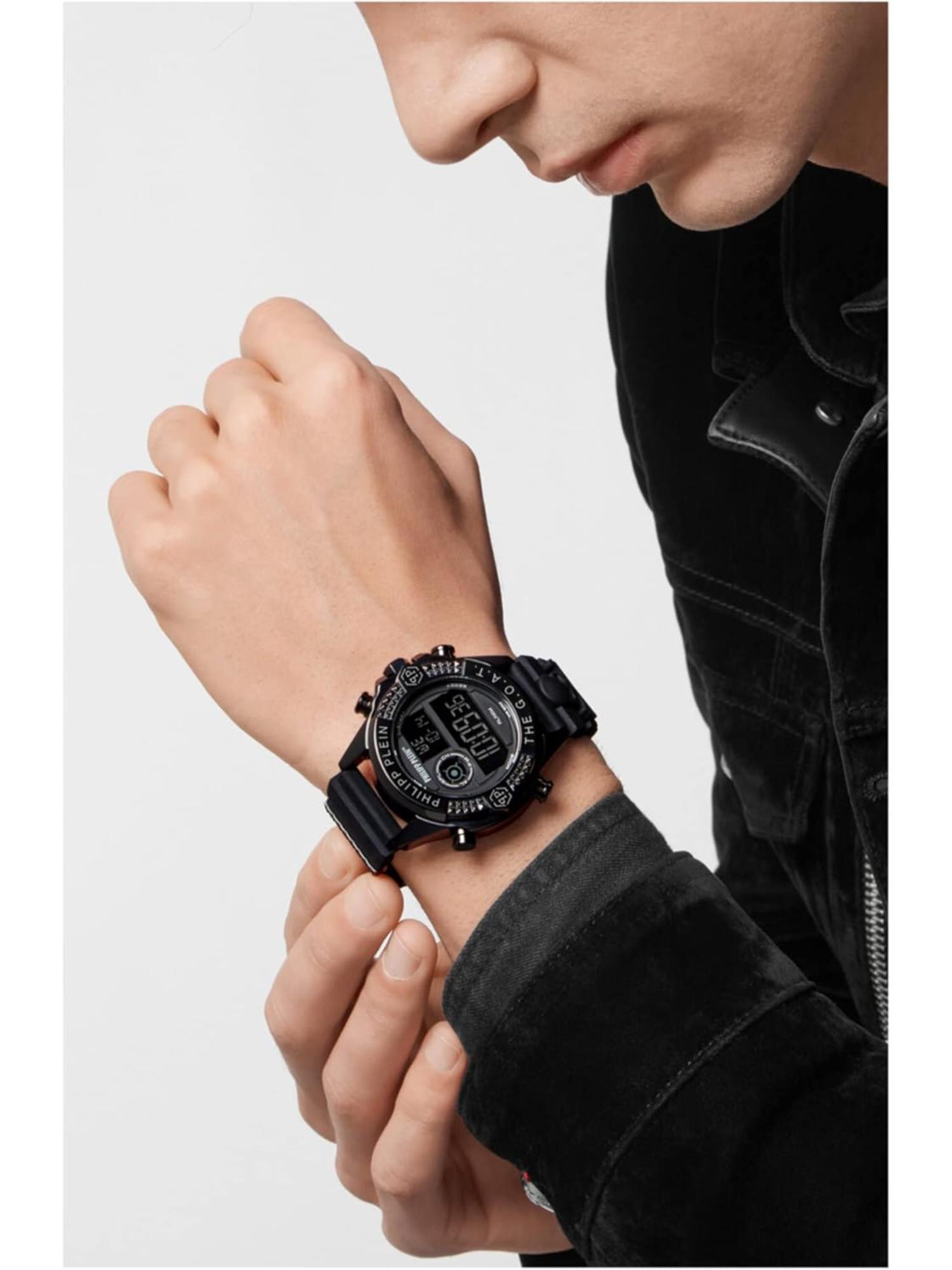 Philipp Plein Men 44 MM Size Black Dial Analog Watch PWFAA0221