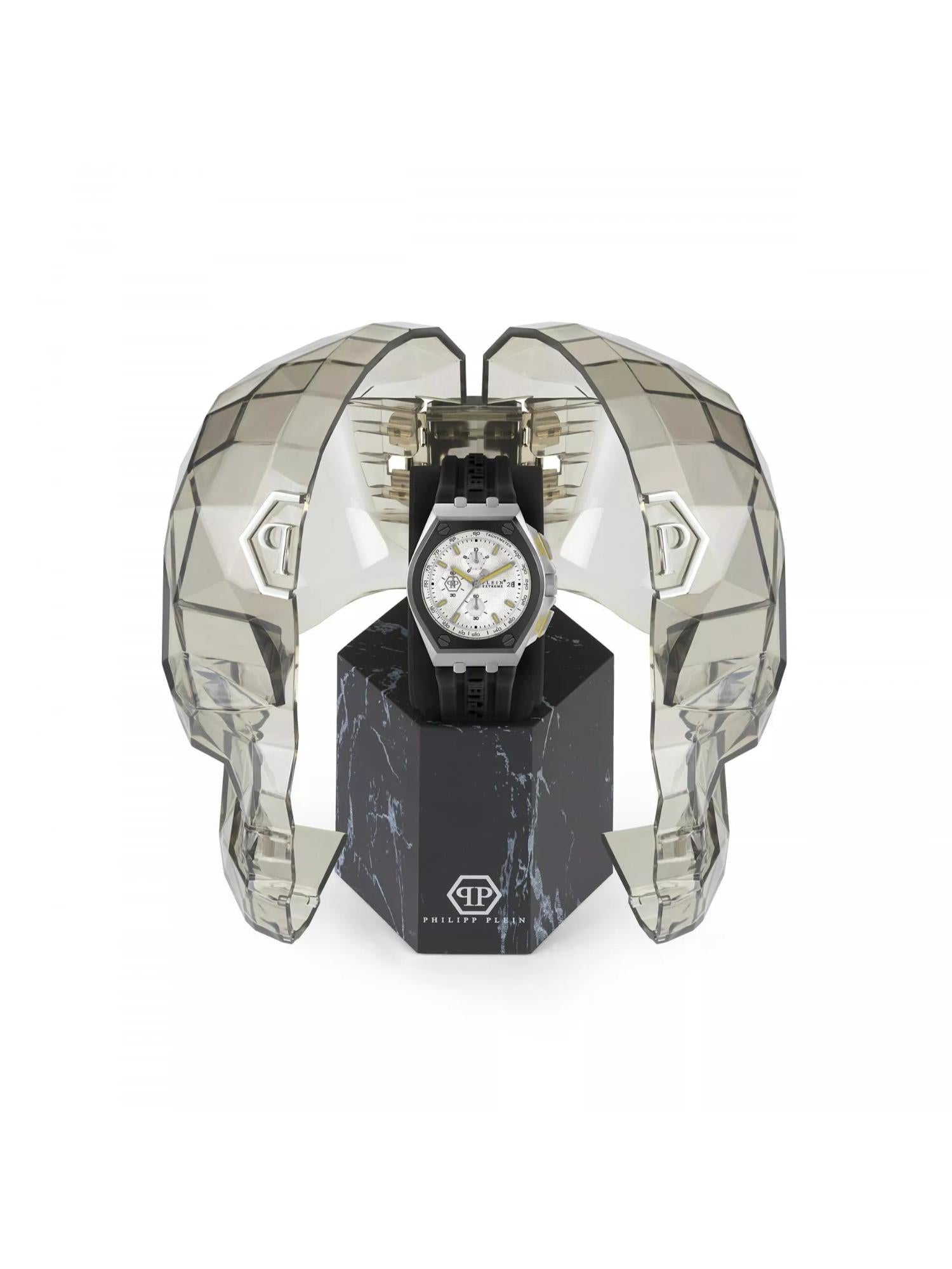 Philipp Plein Men 44 MM Size White Dial Analog Watch PWGAA0121