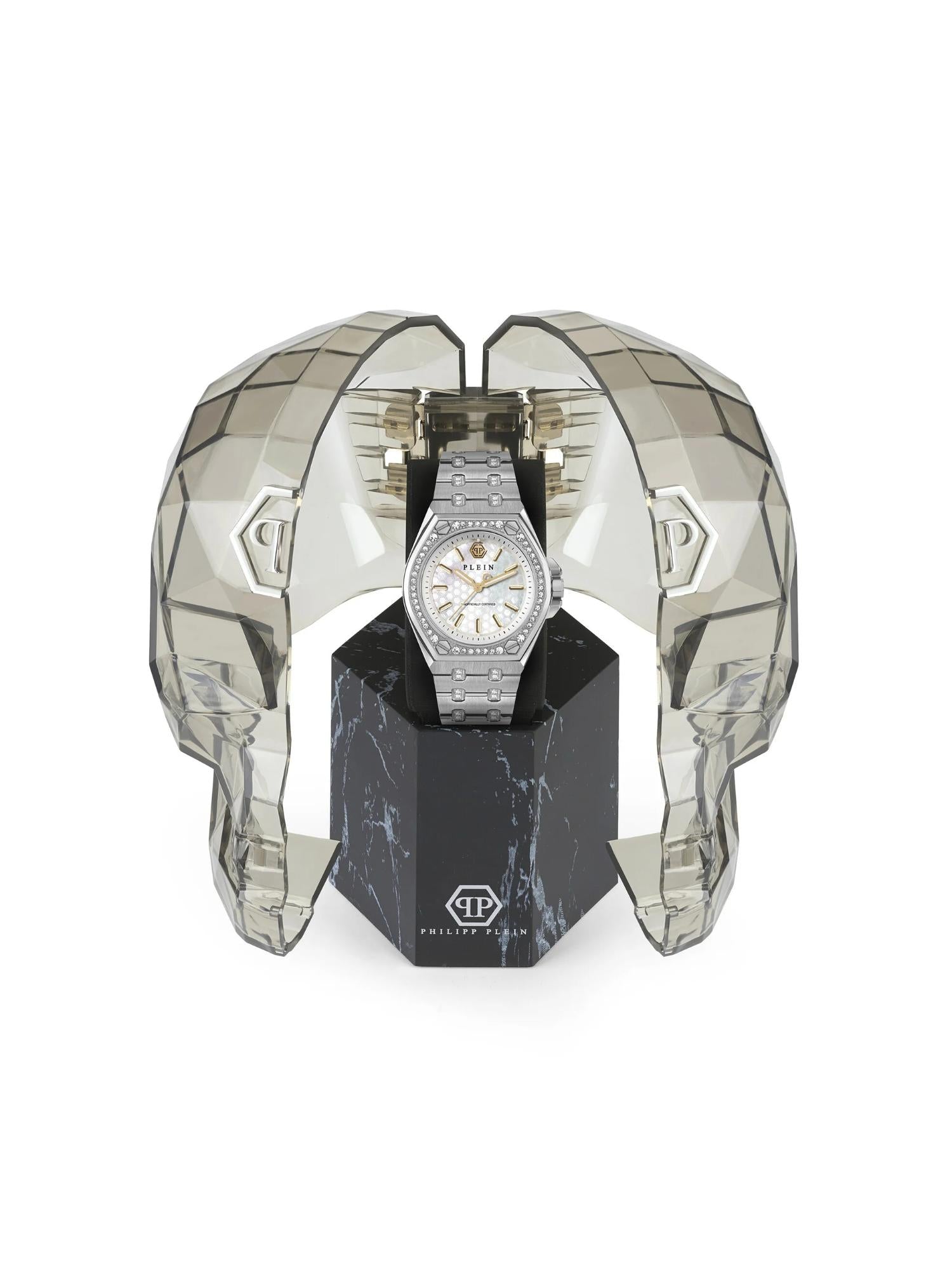 Philipp Plein Women 38 mm Size White Dial Analog Watch PWJAA1123