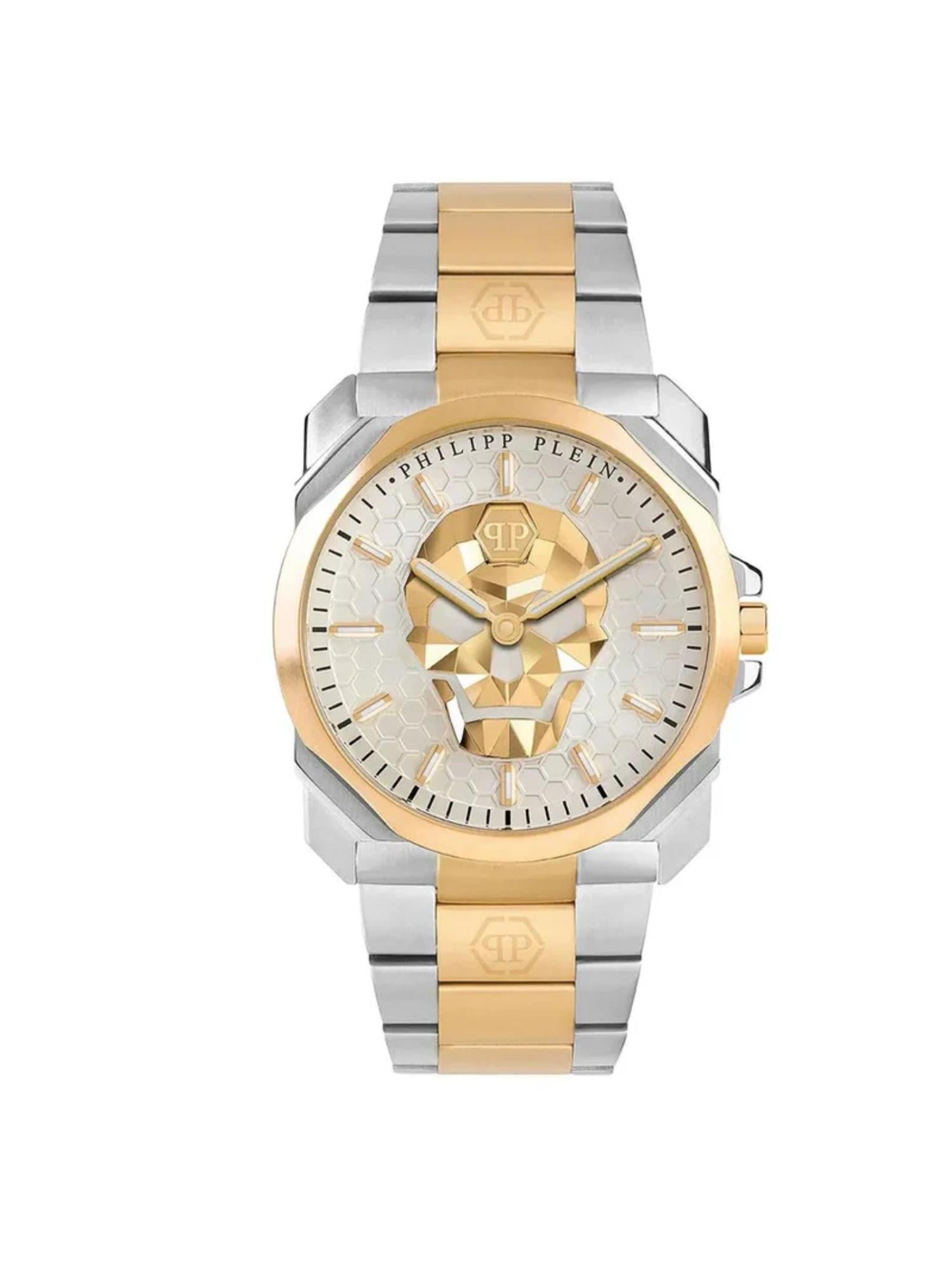 Philipp Plein Men 40 mm Size White Dial Analog Watch PWLAA0722