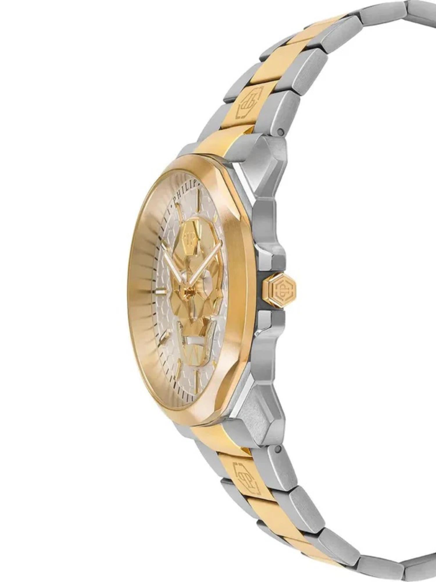 Philipp Plein Men 40 mm Size White Dial Analog Watch PWLAA0722